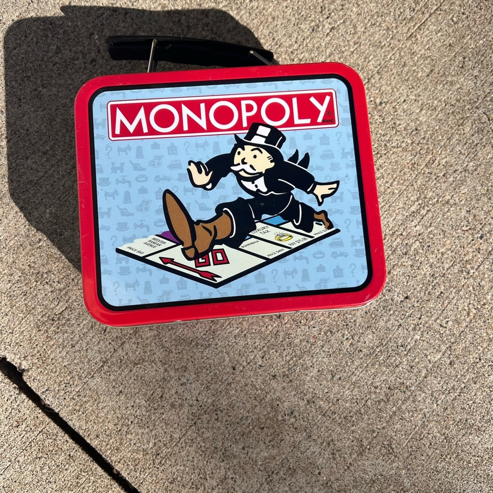 VINTAGE Monopoly Mini Tin Lunch Box